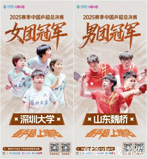 乒超联赛总决赛收官 深圳大学与山东魏桥夺冠